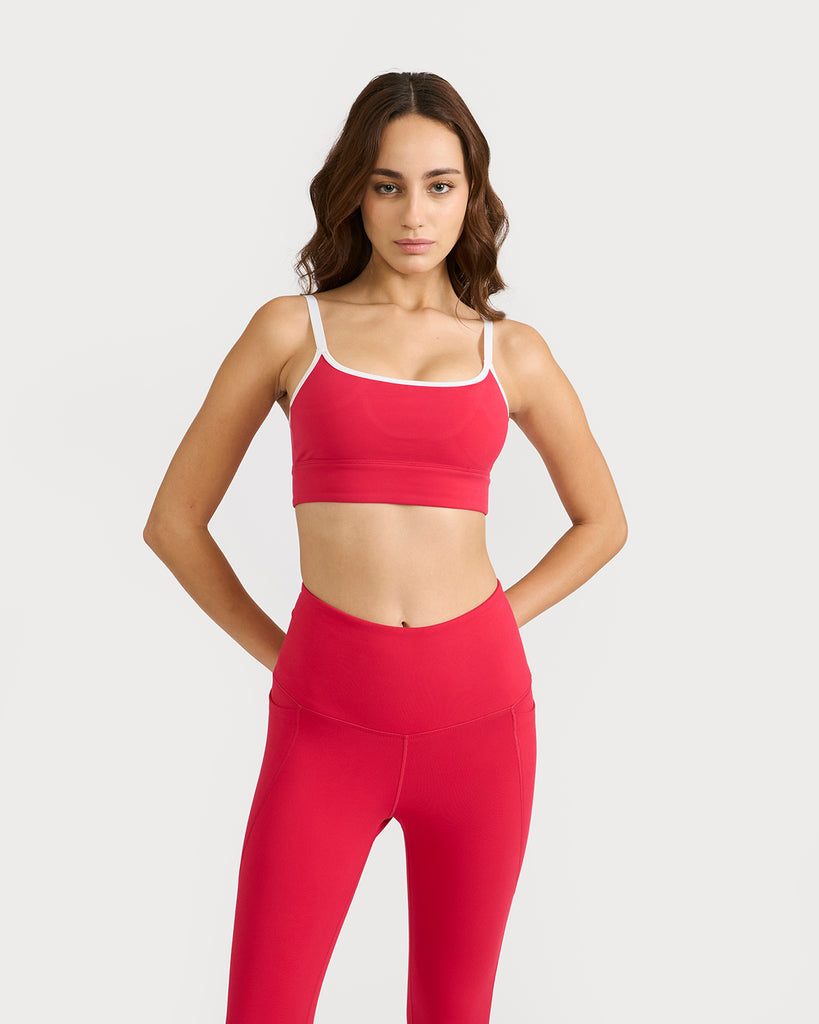 Hunnit Zen Halo Sports Bra & Ankle Length Leggings Co-ord Set 