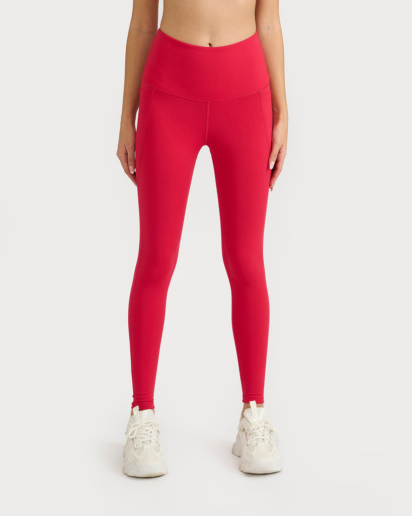 Hunnit Zen Halo Sports Bra & Ankle Length Leggings Co-ord Set 