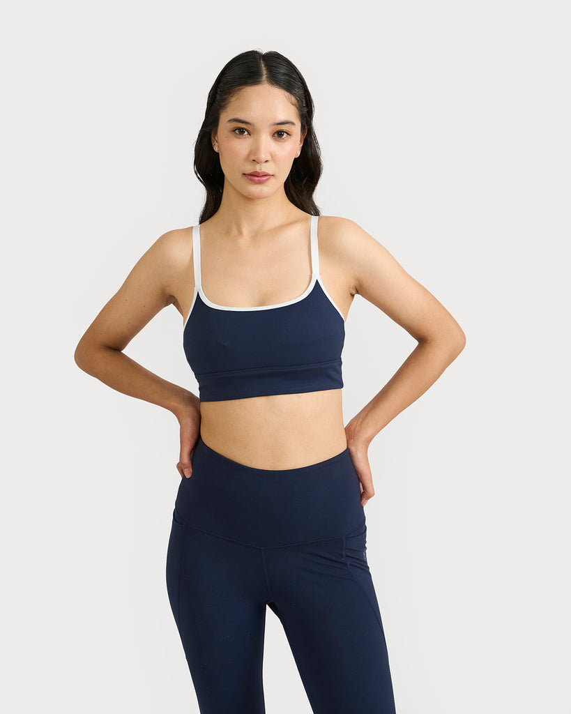 Hunnit Zen Halo Sports Bra & Ankle Length Leggings Co-ord Set 