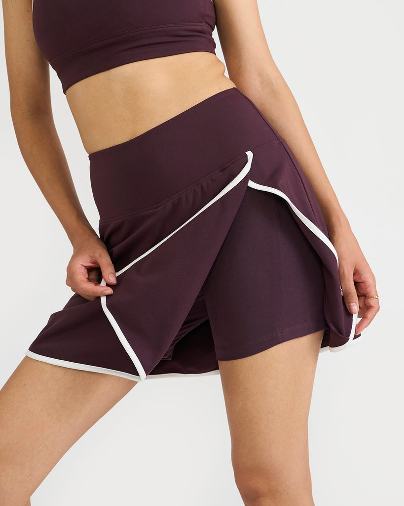 Hunnit Zen Halo Sports Bra & Skorts Co-Ord set 
