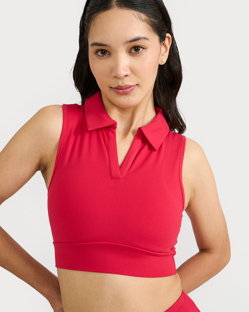 Hunnit Zen Nova Skorts & polo neck 2 in 1 Sports Bra Co-ord Set 