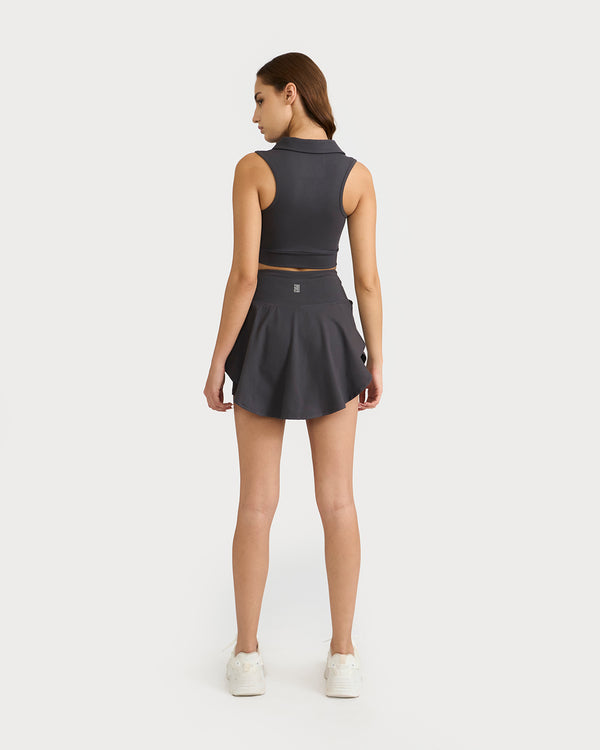 Zen Nova Skorts & polo neck 2 in 1 Sports Bra Co-ord Set