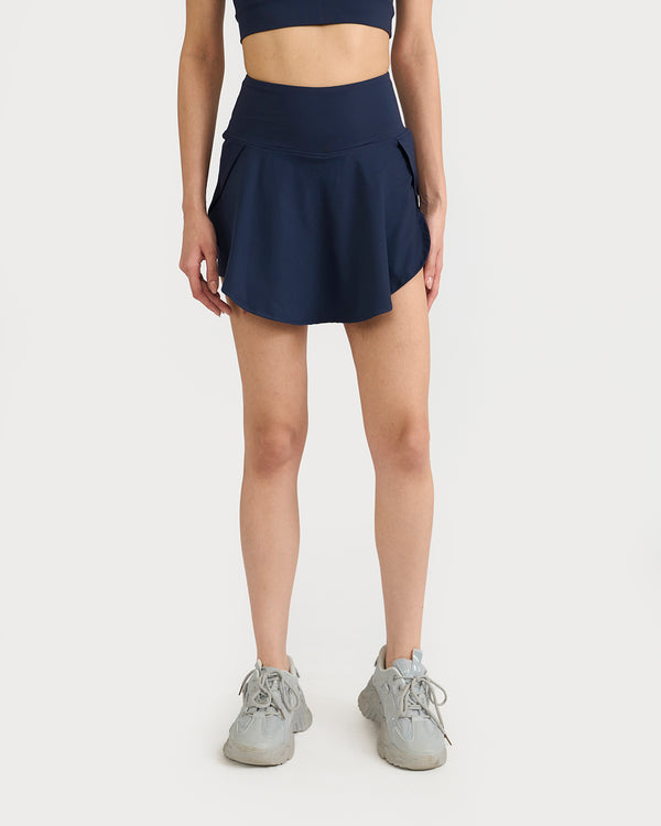 Zen Nova Skorts & polo neck 2 in 1 Sports Bra Co-ord Set