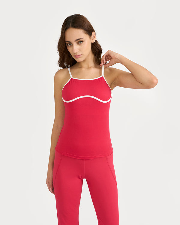 Zen halo top with in-built bra & Flare pants Co-Ord Set