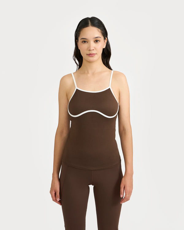 Zen halo top with in-built bra & Flare pants Co-Ord Set