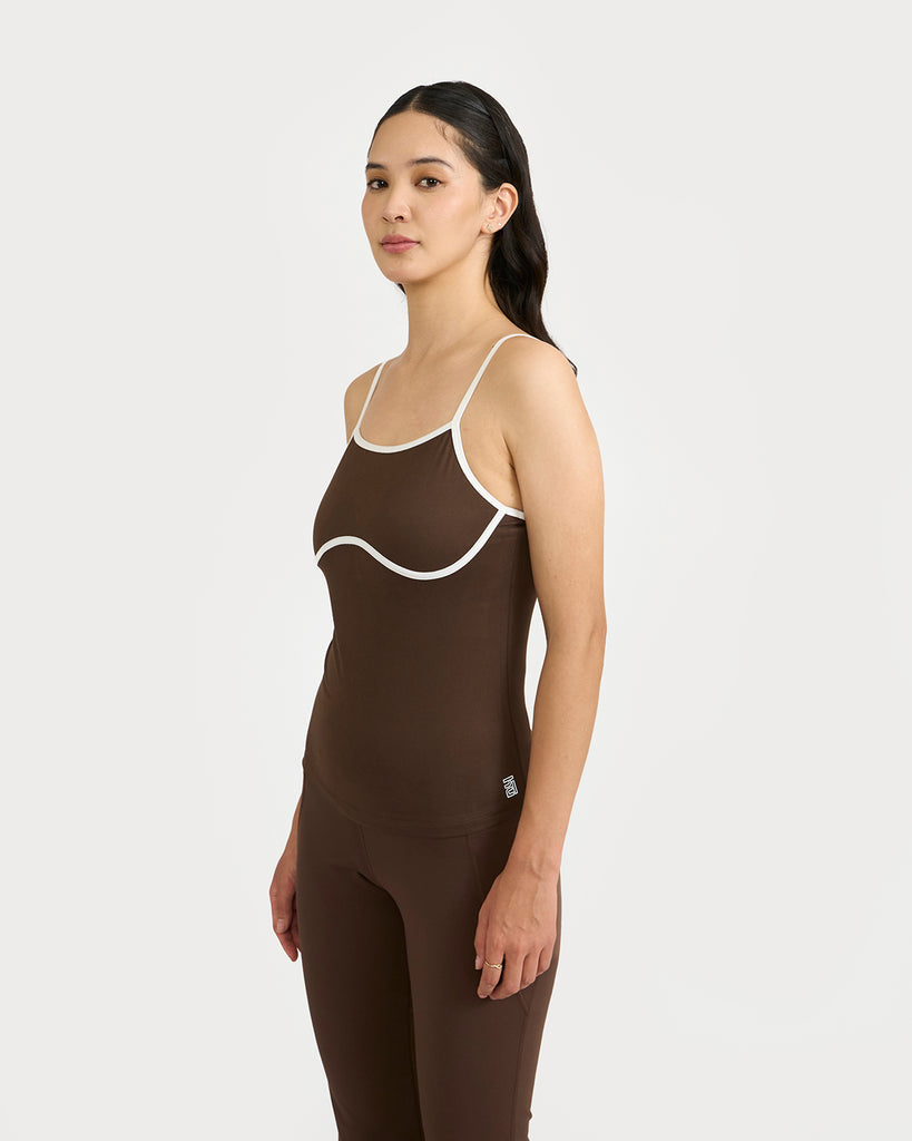 Hunnit zen halo top with in-built bra 