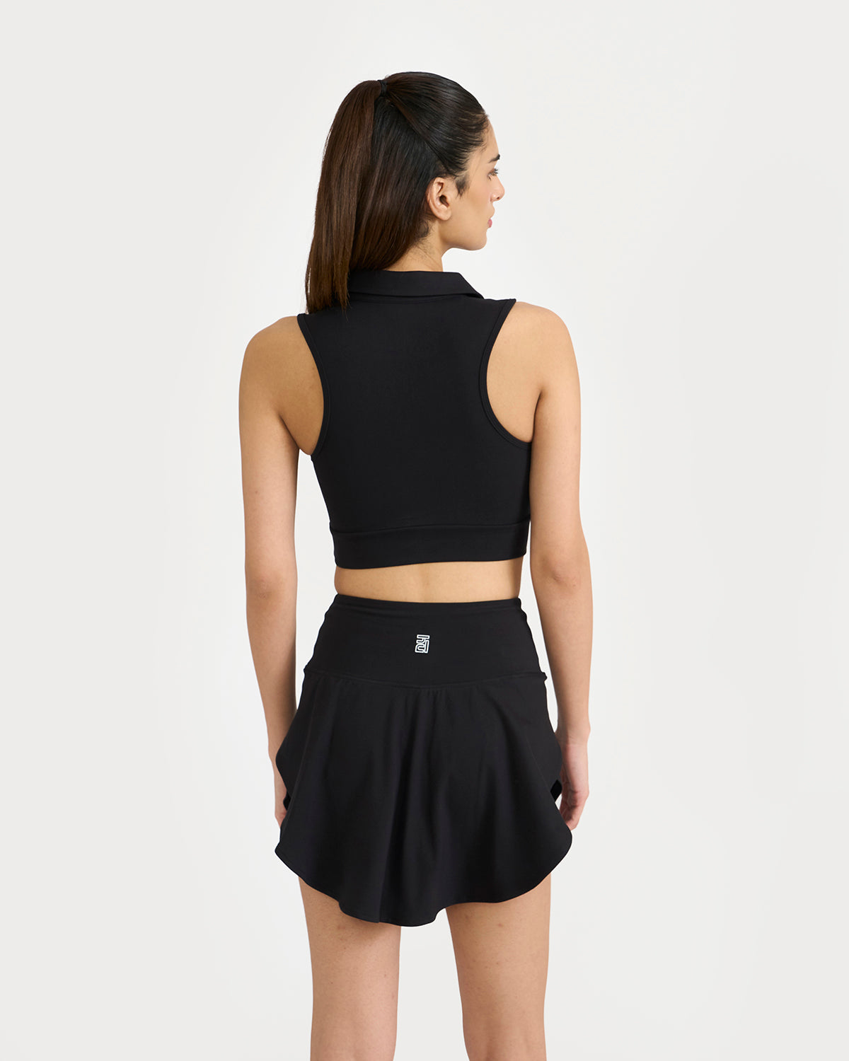 Zen Nova Skorts & polo neck 2 in 1 Sports Bra Co-ord Set