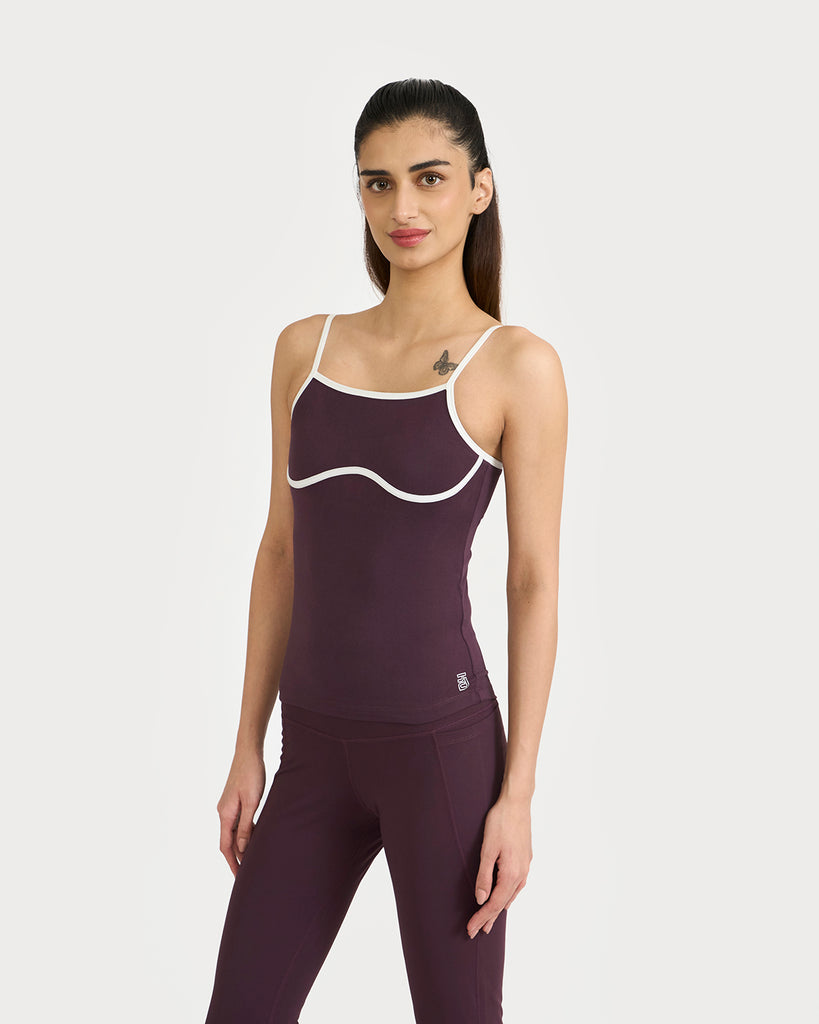 Hunnit zen halo top with in-built bra 