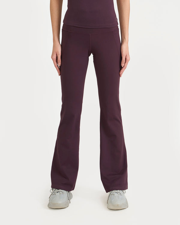 Zen halo top with in-built bra & Flare pants Co-Ord Set