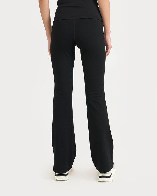 Zen halo top with in-built bra & Flare pants Co-Ord Set
