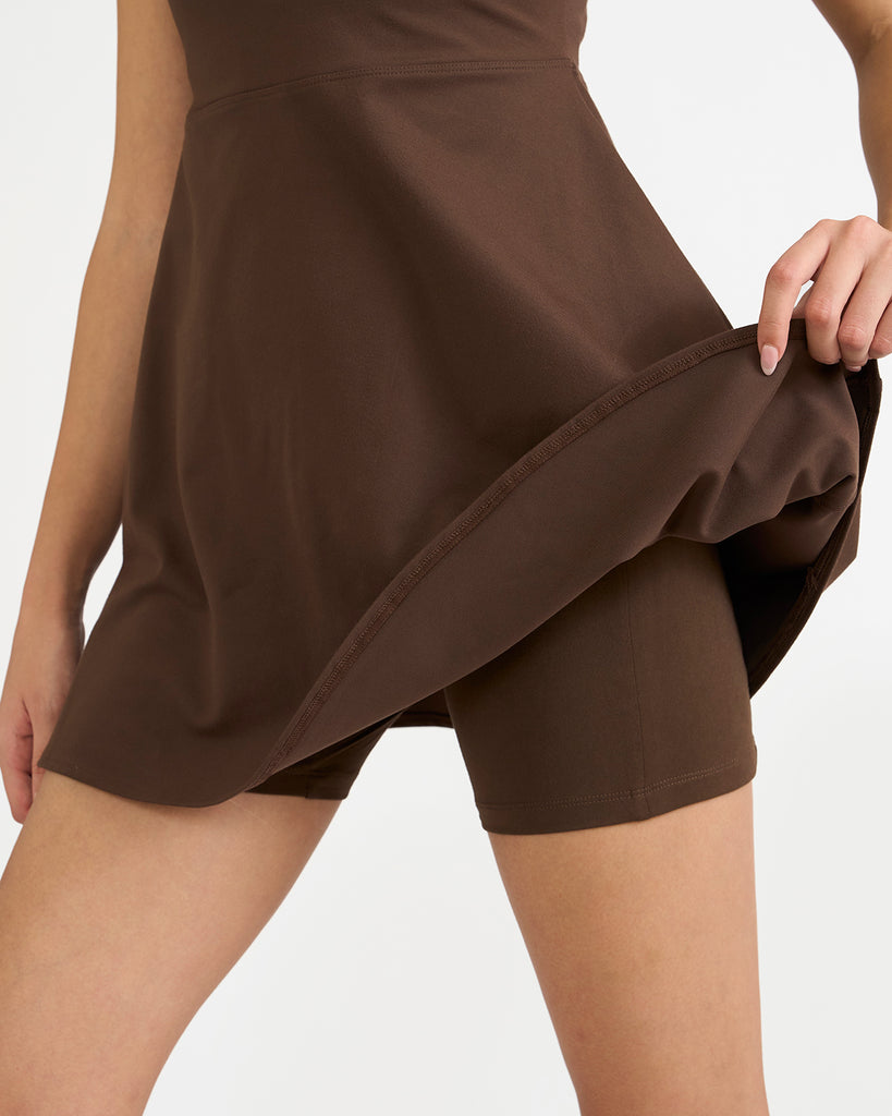 Hunnit Zen Halo Dress with built-in bra and shorts 