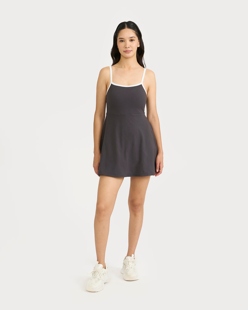 Hunnit Zen Halo Dress with built-in bra and shorts 