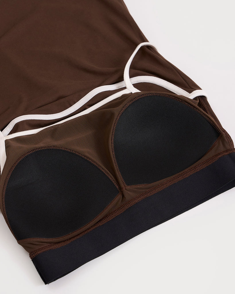 Hunnit zen halo top with in-built bra 