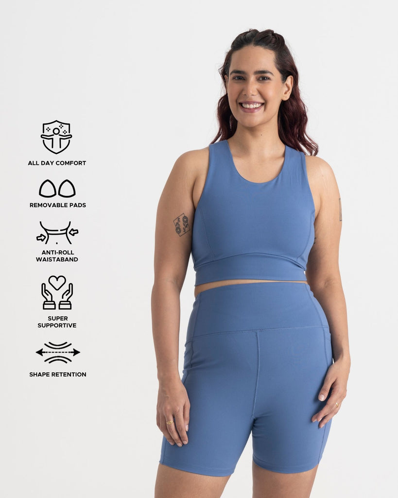 Hunnit Zen 2-in-1 Crop Top Zen 2-in-1 Crop Top