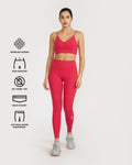 Zen Seamless Leggings and Padded V Neck Sports Bra Co-ord Set