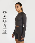 Zen Full-Sleeve Crop Top