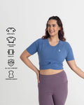 Zen Front-Wrap Crop Top