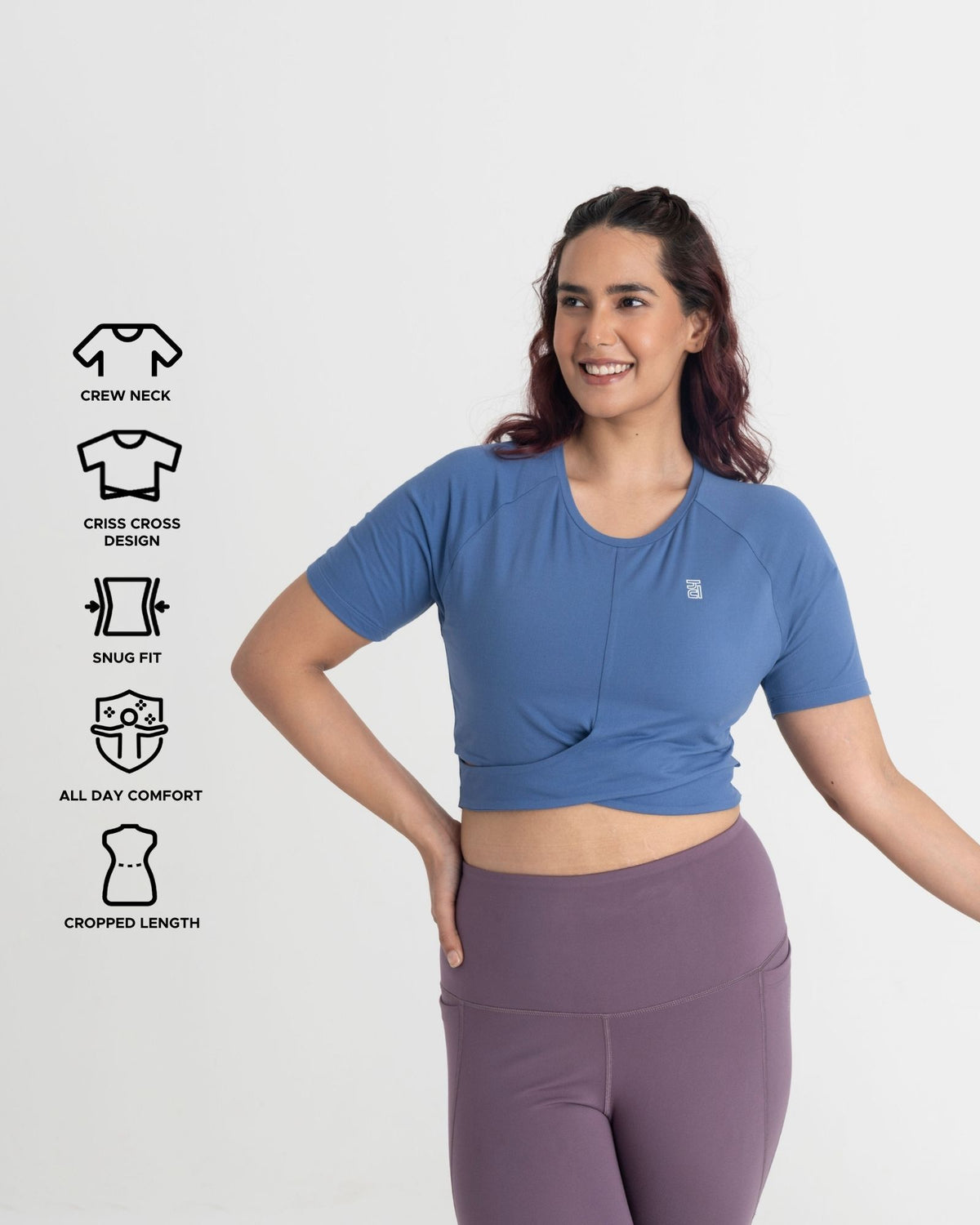 Zen Front-Wrap Crop Top