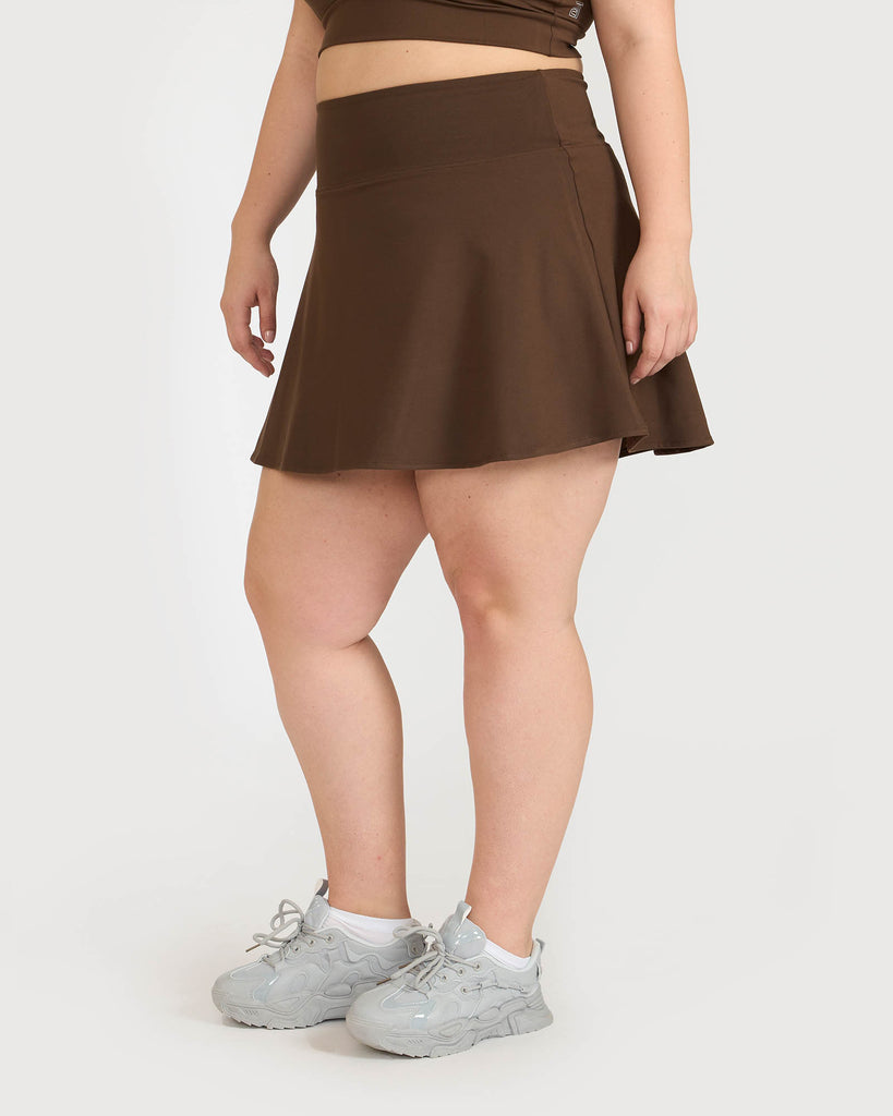 Hunnit Zen Cheerful Skort and Polo-Neck 2-in-1 Crop Top Co-ord Set Zen Cheerful Skort and Polo-Neck 2-in-1 Crop Top Co-ord Set