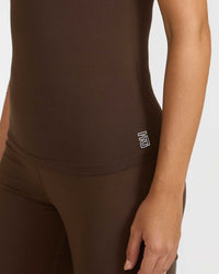Zen tank top with in-built sports bra