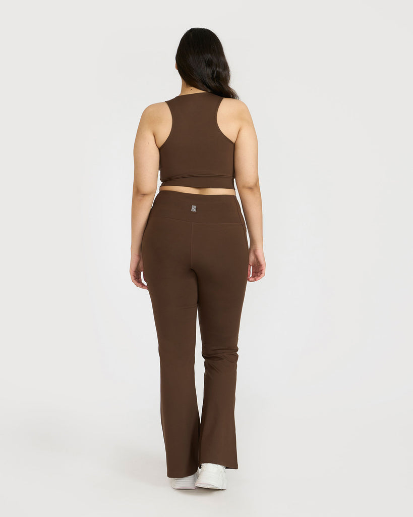 Hunnit Zen 2 in 1 & Flare pants co-ord set Zen 2 in 1 & Flare pants co-ord set