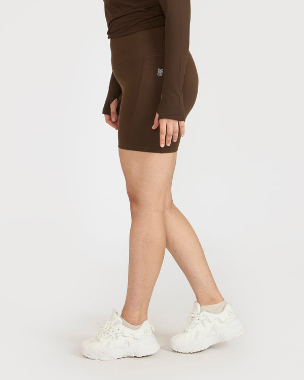 Zen Cycling Shorts & Full Sleeve Crop top Co-ord set