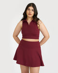 Zen Polo-Neck 2-in-1 Crop Top