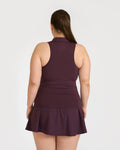 Zen Polo Neck Top with In-built sports bra & Cheerful Skorts Co-Ord Set