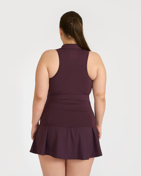 Zen Polo Neck Top with In-built sports bra & Cheerful Skorts Co-Ord Set