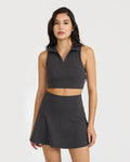 Zen Polo-Neck 2-in-1 Crop Top