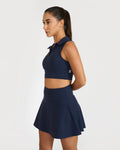 Zen Polo-Neck 2-in-1 Crop Top