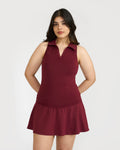 Zen Polo Neck Top with in-Built Sports Bra