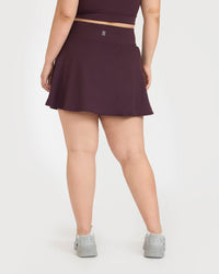 Zen Cheerful Skort and Polo-Neck 2-in-1 Crop Top Co-ord Set