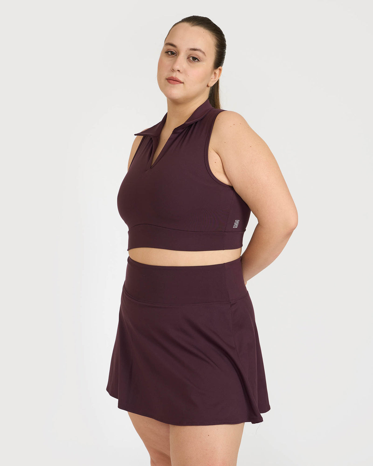 Zen Polo-Neck 2-in-1 Crop Top