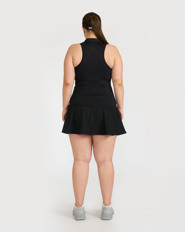 Zen Polo Neck Top with In-built sports bra & Cheerful Skorts Co-Ord Set