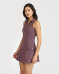 Zen Polo Neck Top with In-built sports bra & Cheerful Skorts Co-Ord Set