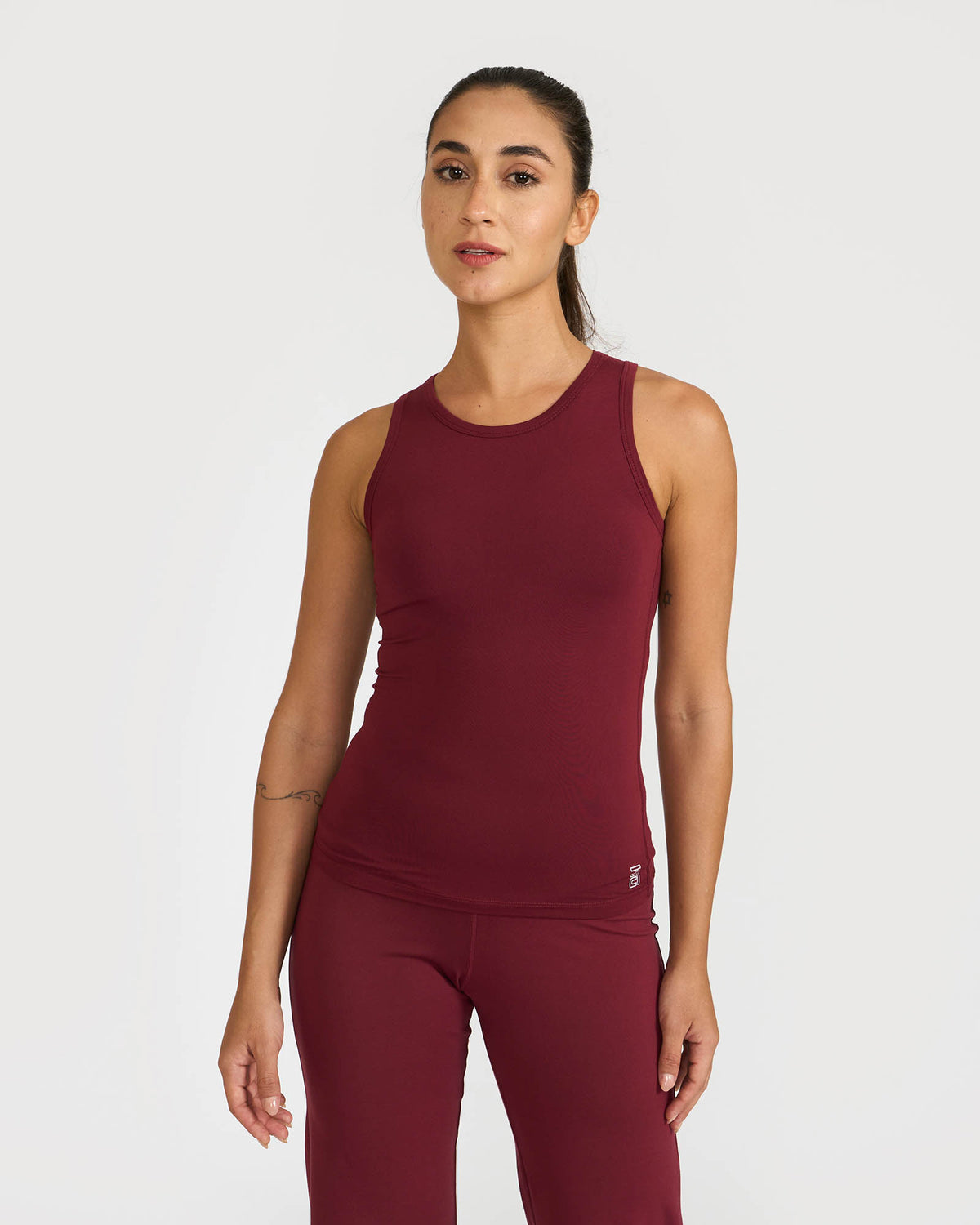 Zen Straight Fit Pants & Tank Top In-Built Sports Bra Co-ord Set