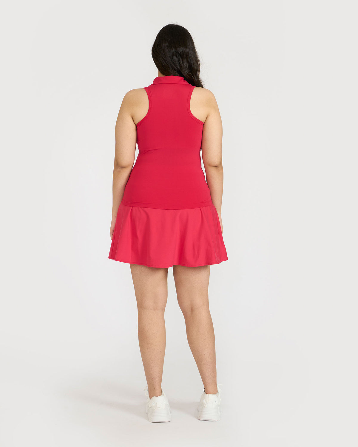 Zen Polo Neck Top with In-built sports bra & Cheerful Skorts Co-Ord Set