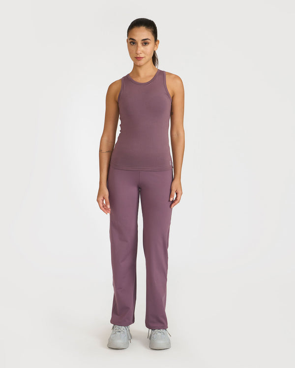 Zen Straight Fit Pants & Tank Top In-Built Sports Bra Co-ord Set