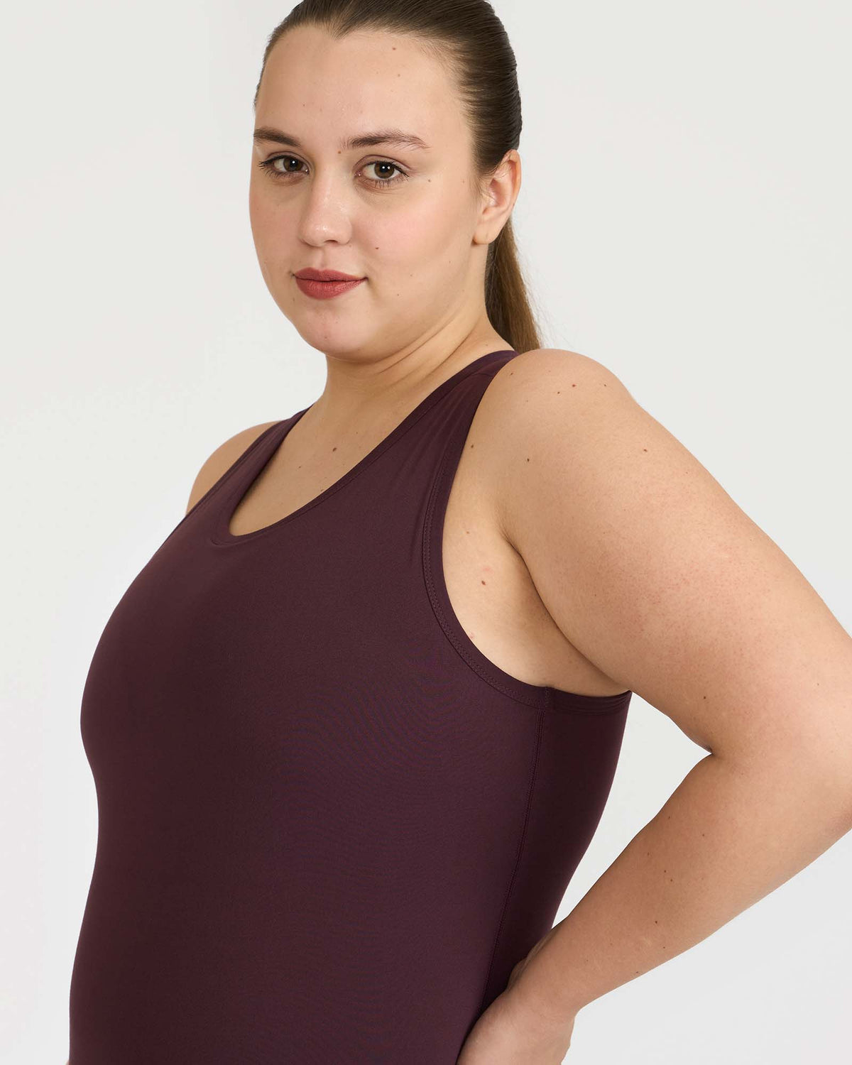 Zen tank top with in-built sports bra