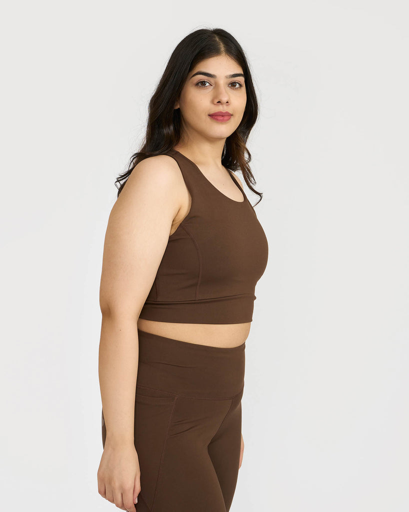 Hunnit Zen 2-in-1 Crop Top 