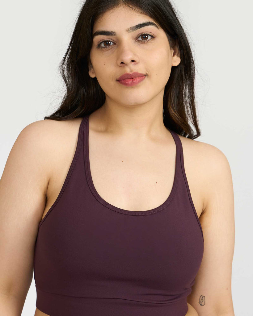 Hunnit Zen Padded Sports Bra - Round Neck Zen Round-Neck Sports Bra