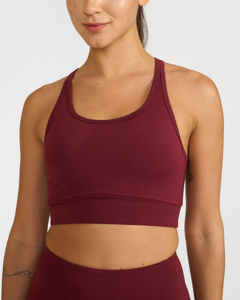 Hunnit Zen Padded Sports Bra - Round Neck Zen Round-Neck Sports Bra