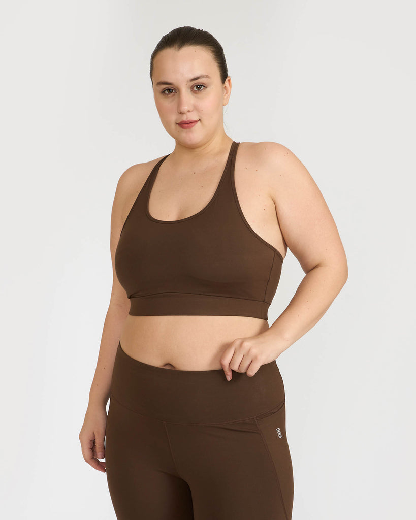 Hunnit Zen Padded Sports Bra - Round Neck Zen Round-Neck Sports Bra