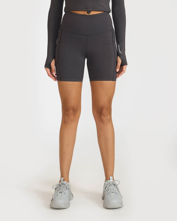 Zen Cycling Shorts & Full Sleeve Crop top Co-ord set