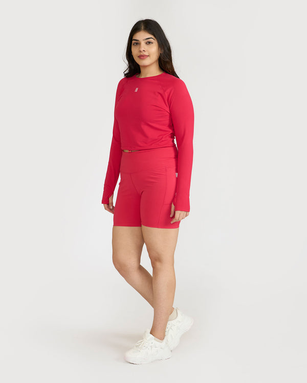 Zen Full-Sleeve Crop Top