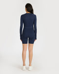 Zen Cycling Shorts & Full Sleeve Crop top Co-ord set