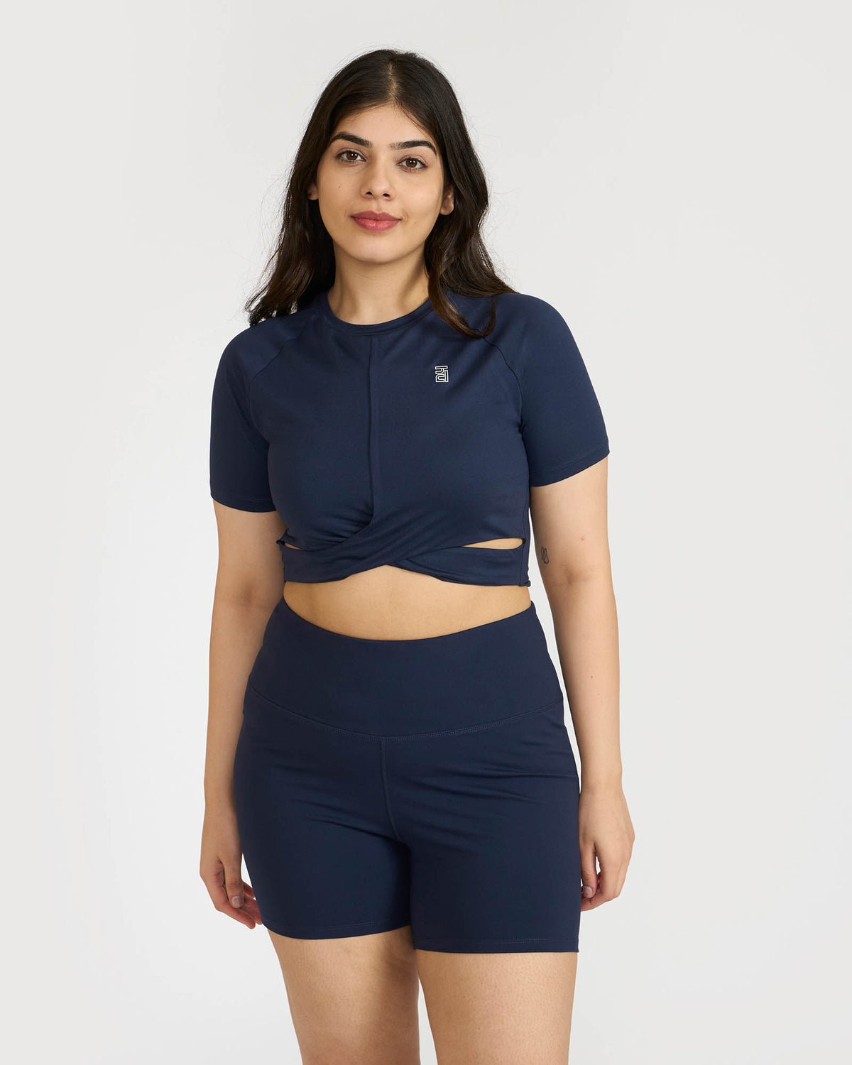 Zen Front-Wrap Crop Top