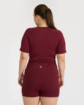 Zen Front-Wrap Crop Top