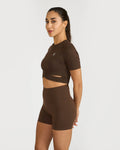 Zen Front-Wrap Crop Top
